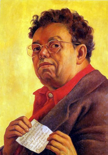 Autoportrait de Diego Rivera dédié à Irène Rich (1941)