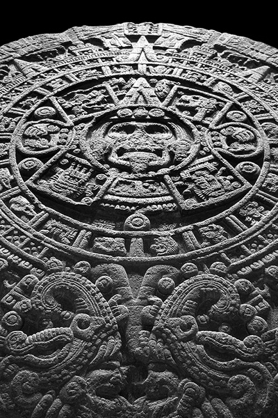 « La Pierre du Soleil » - Calendrier aztèque - Monolithe retrouvé dans le sous-sol de Mexico en 1790 - Mexique