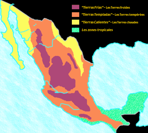 Les 4 zones climatiques du Mexique...