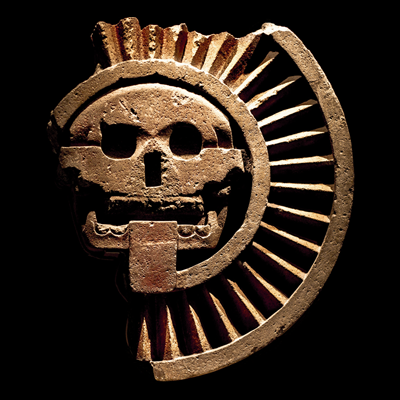 « Disque solaire » - Culture de Teotihuacán - Classique récent 600-900  ap. J.-C. - Mexique