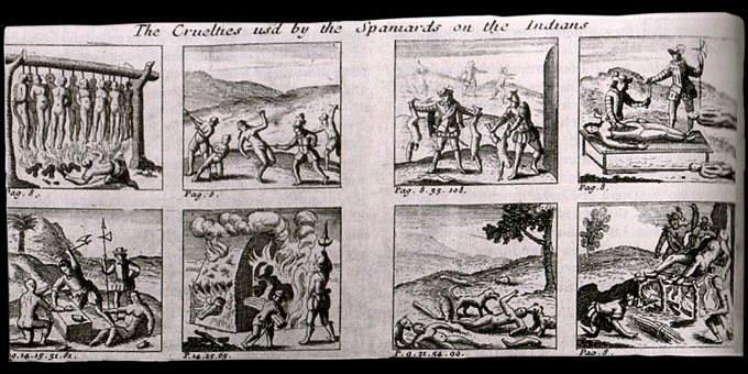 « Les cruautés des Conquistadores contre les Indiens » (1599)