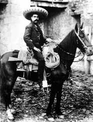 Emiliano Zapata sur son cheval (auteur et date inconnus)